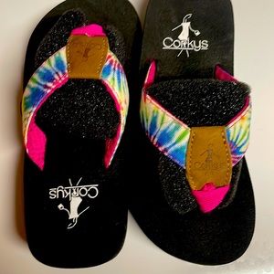 Corkys Kids Lace Sandals Child/Youth Gold Corkys Kids Lace Sandals Child/Youth Gold